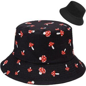 Cute Bucket Hat Reversible Double-Side-Wear Mushroom